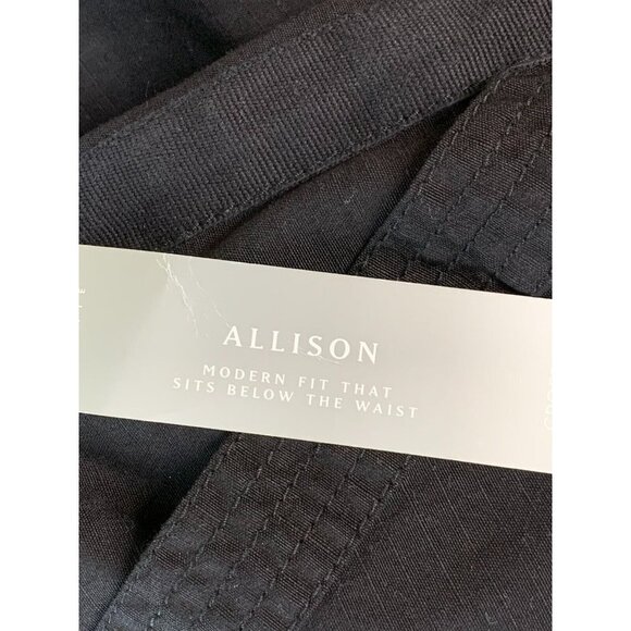 Charter Club Pants Size 14 Black Wide Leg Cropped Drawstring Modern Women New - Picture 5 of 6